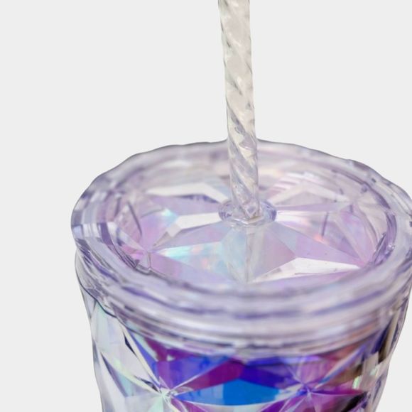 Starbucks Christmas Holiday 2023 White Clear Diamond Prism Crustal Venti Tumbler - Picture 2 of 2